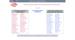 Desktop Screenshot of funnyquotesfeed.com