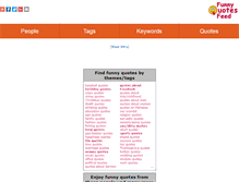Tablet Screenshot of funnyquotesfeed.com